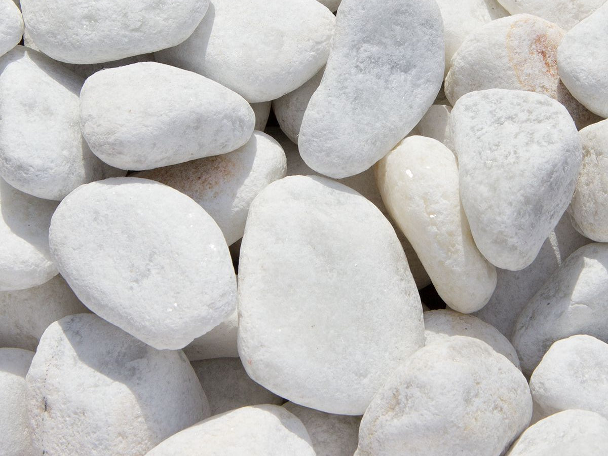 40-80mm Polar White Cobbles