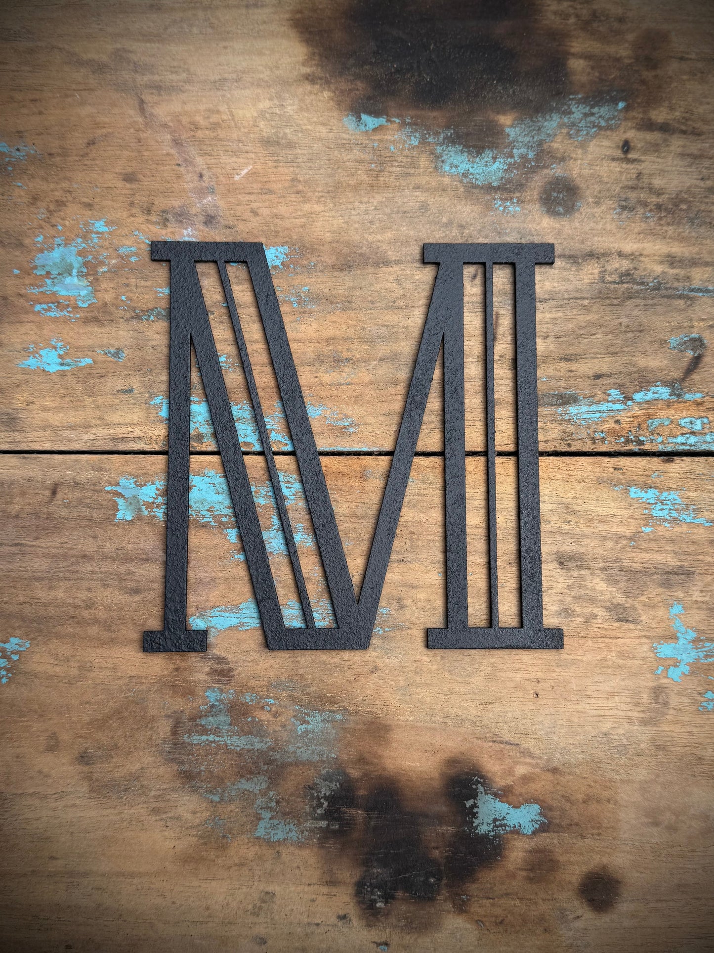 Black 5" or 12" Art Deco Metal Lettering A-Z 0-9