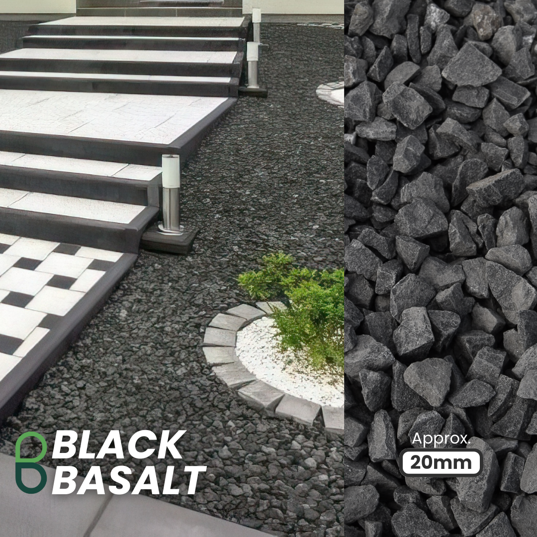 10-20mm Black Basalt Chippings