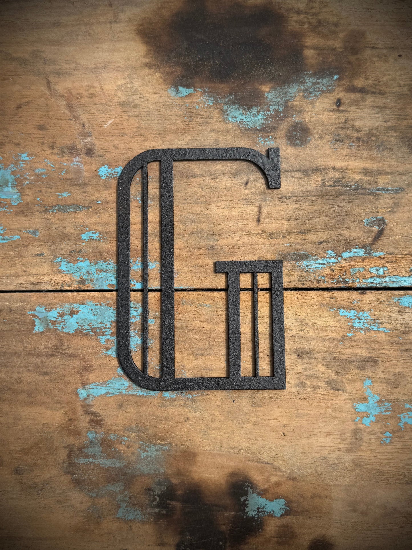 Black 5" or 12" Art Deco Metal Lettering A-Z 0-9