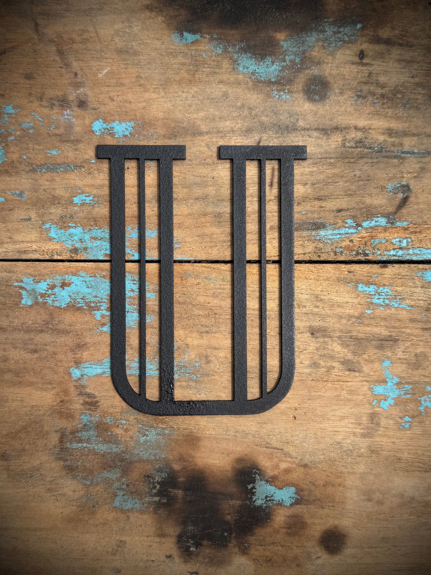 Black 5" or 12" Art Deco Metal Lettering A-Z 0-9