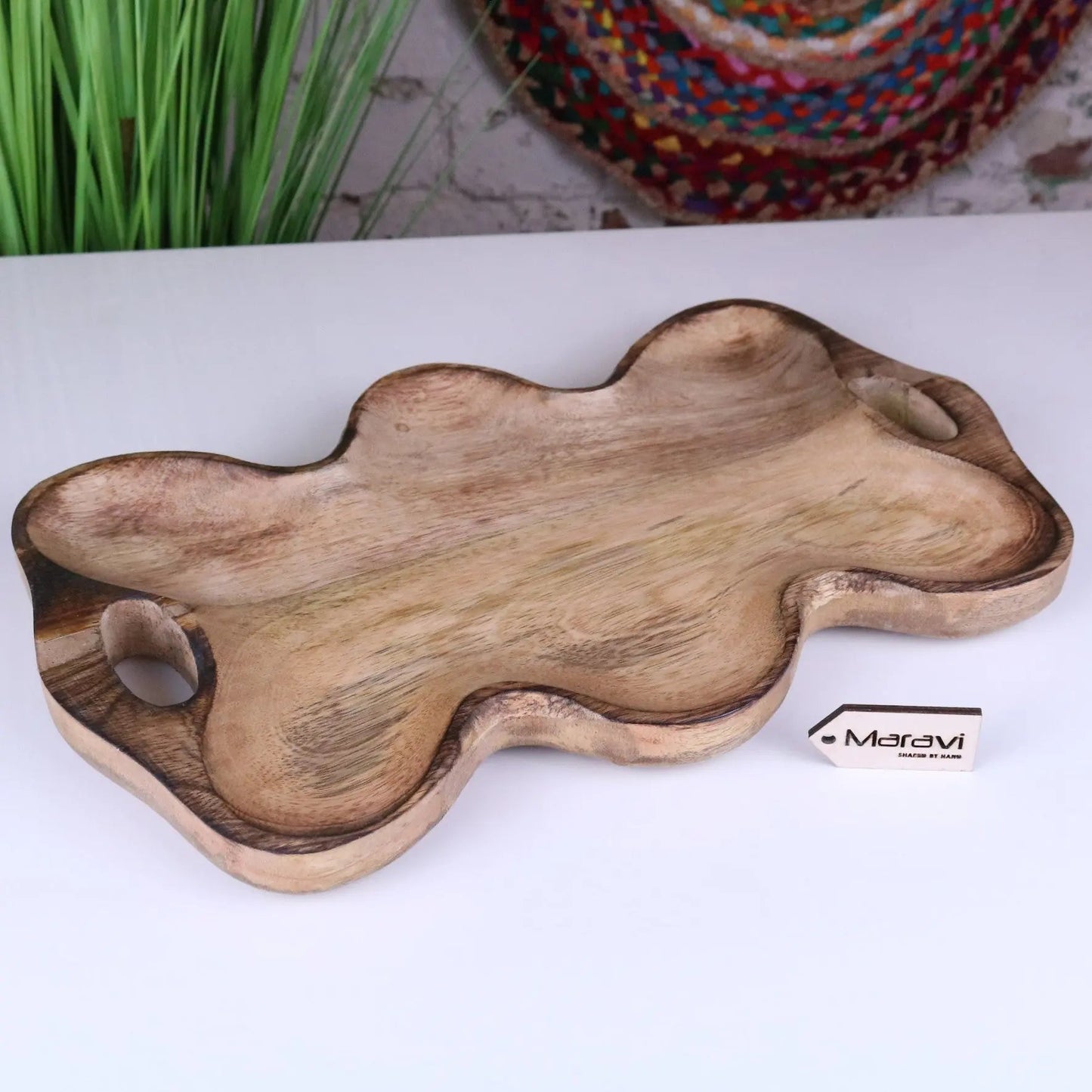 Amrola Mango Wood Serving Dish