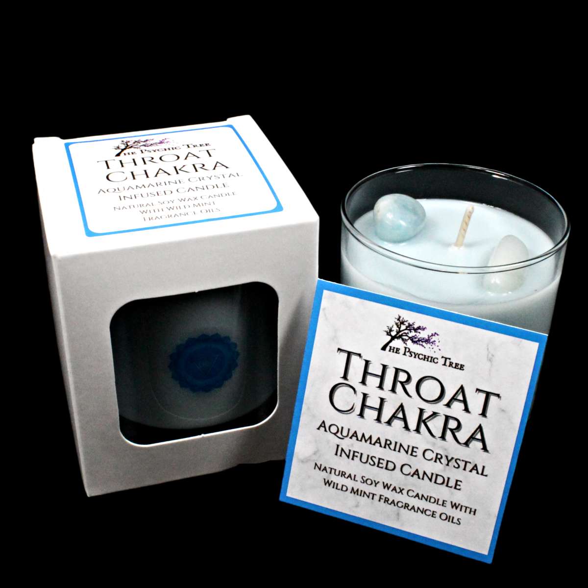 Complete Chakra Crystal Infused Scented Candle Set