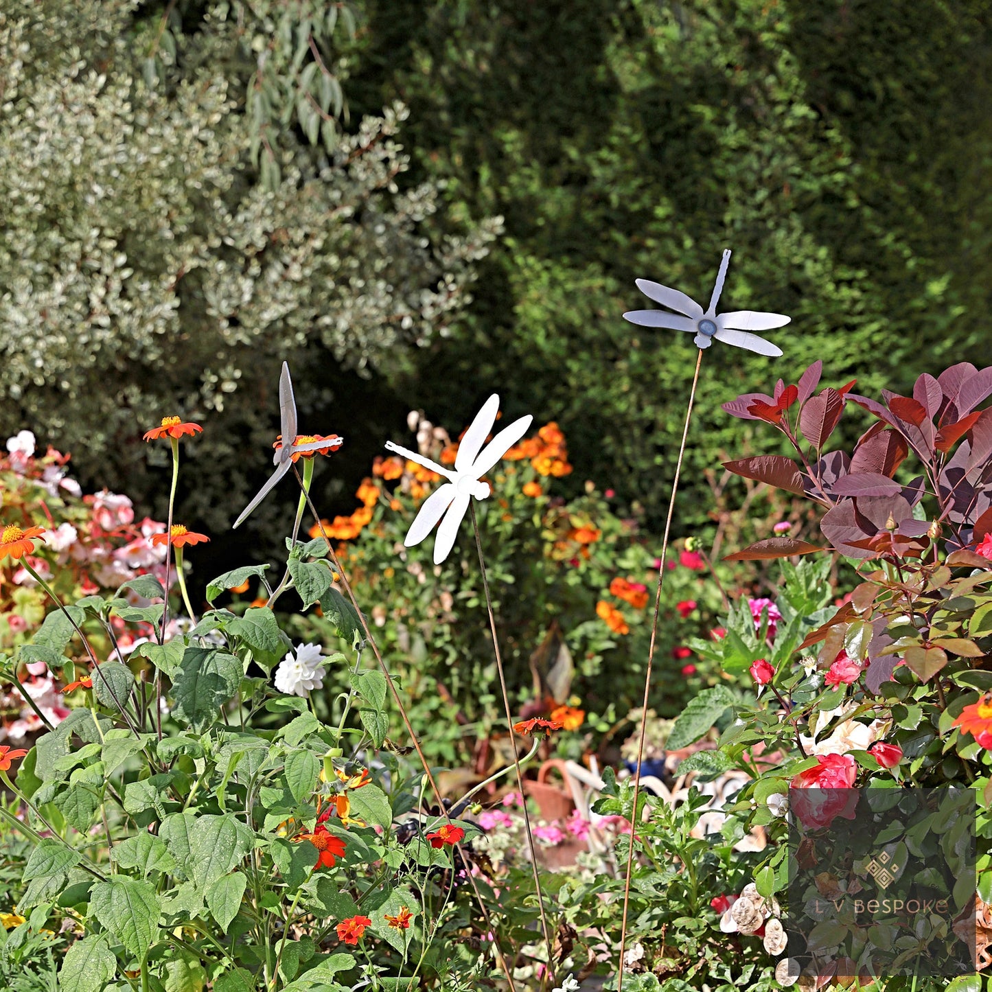 Bird / Insect Metal Garden Stakes, various designs, 2 heights.