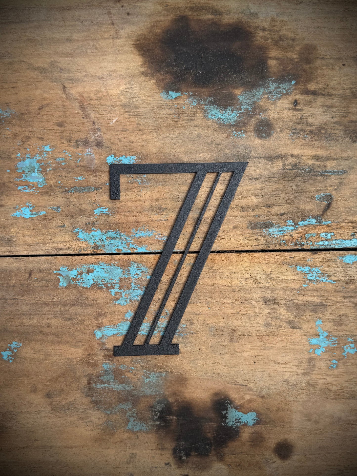 Black 5" or 12" Art Deco Metal Lettering A-Z 0-9