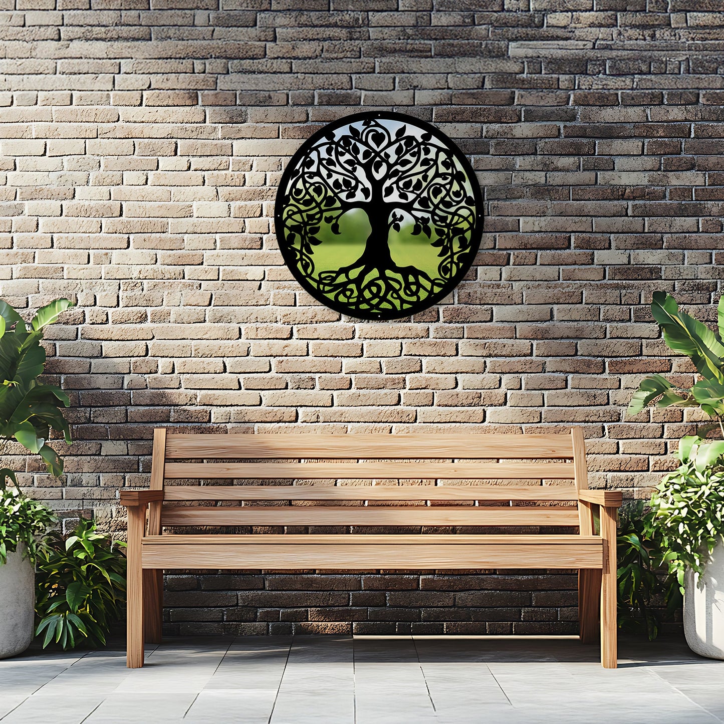 Tree of Life Garden Mirror