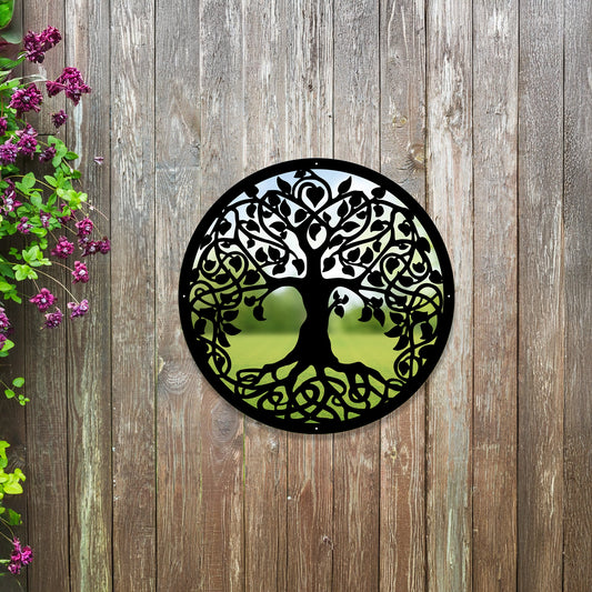 Tree of Life Garden Mirror