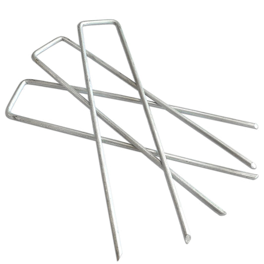 U Shaped Ground Pins for Geotextile & Weed Membranes | Heavy Duty Landscape Fixing Staples