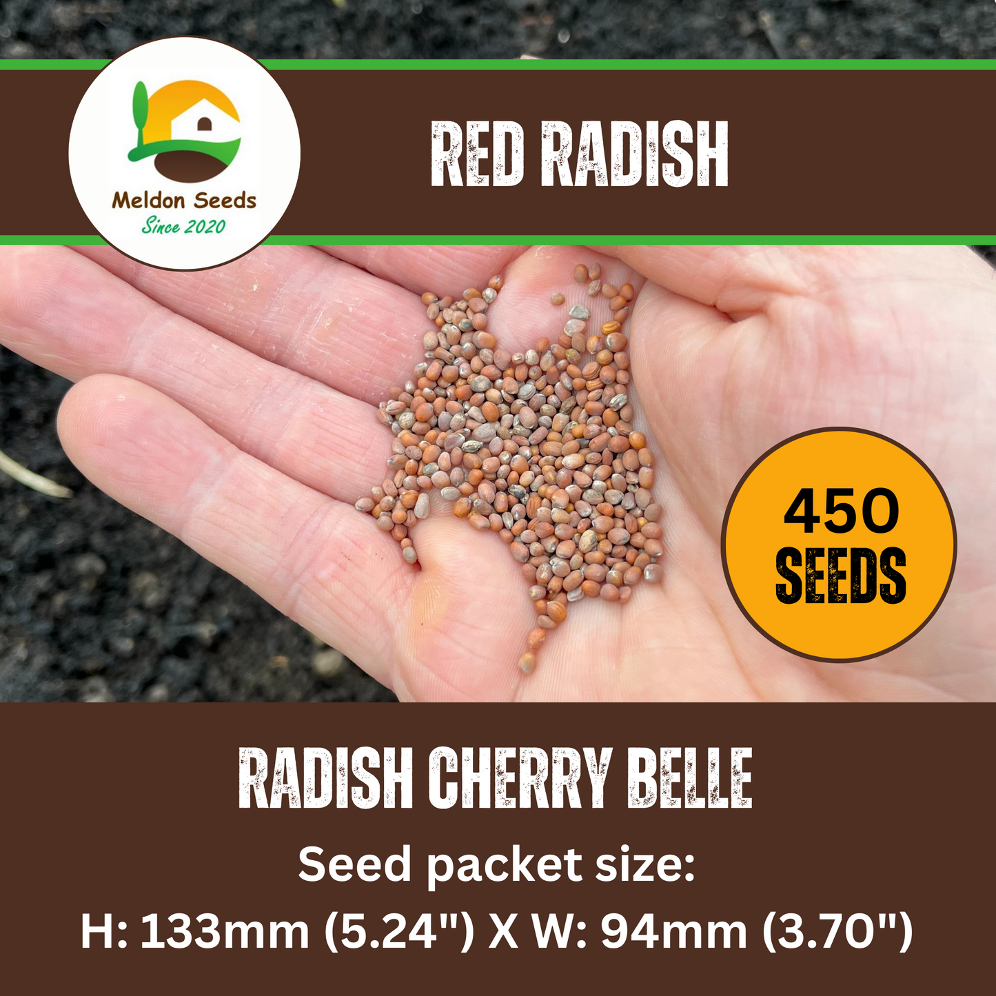 Radish Cherry Belle 500 Seeds