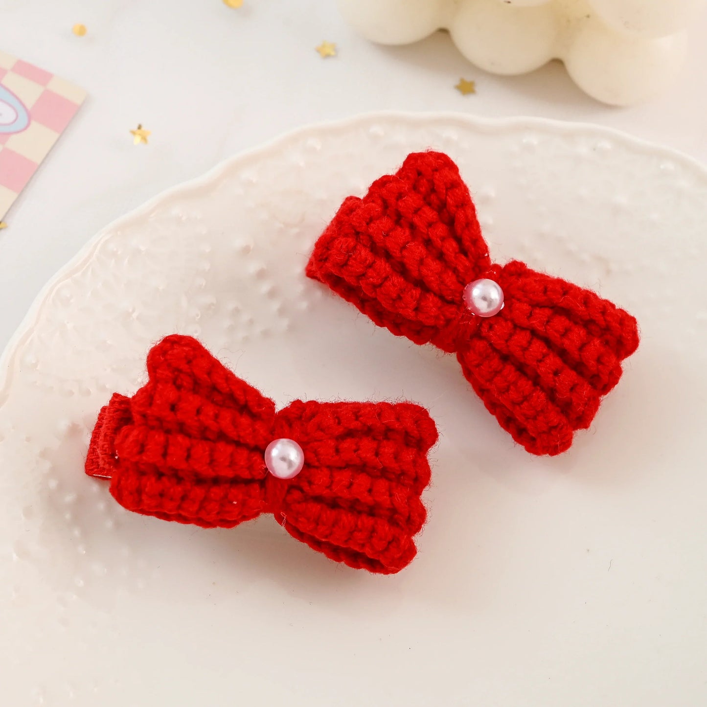 Red Bowtie Hair Clip