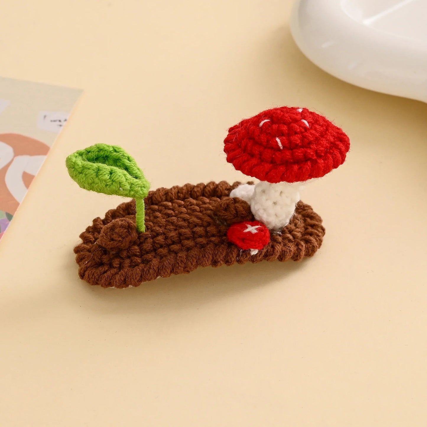 Mushroom Hair Clip