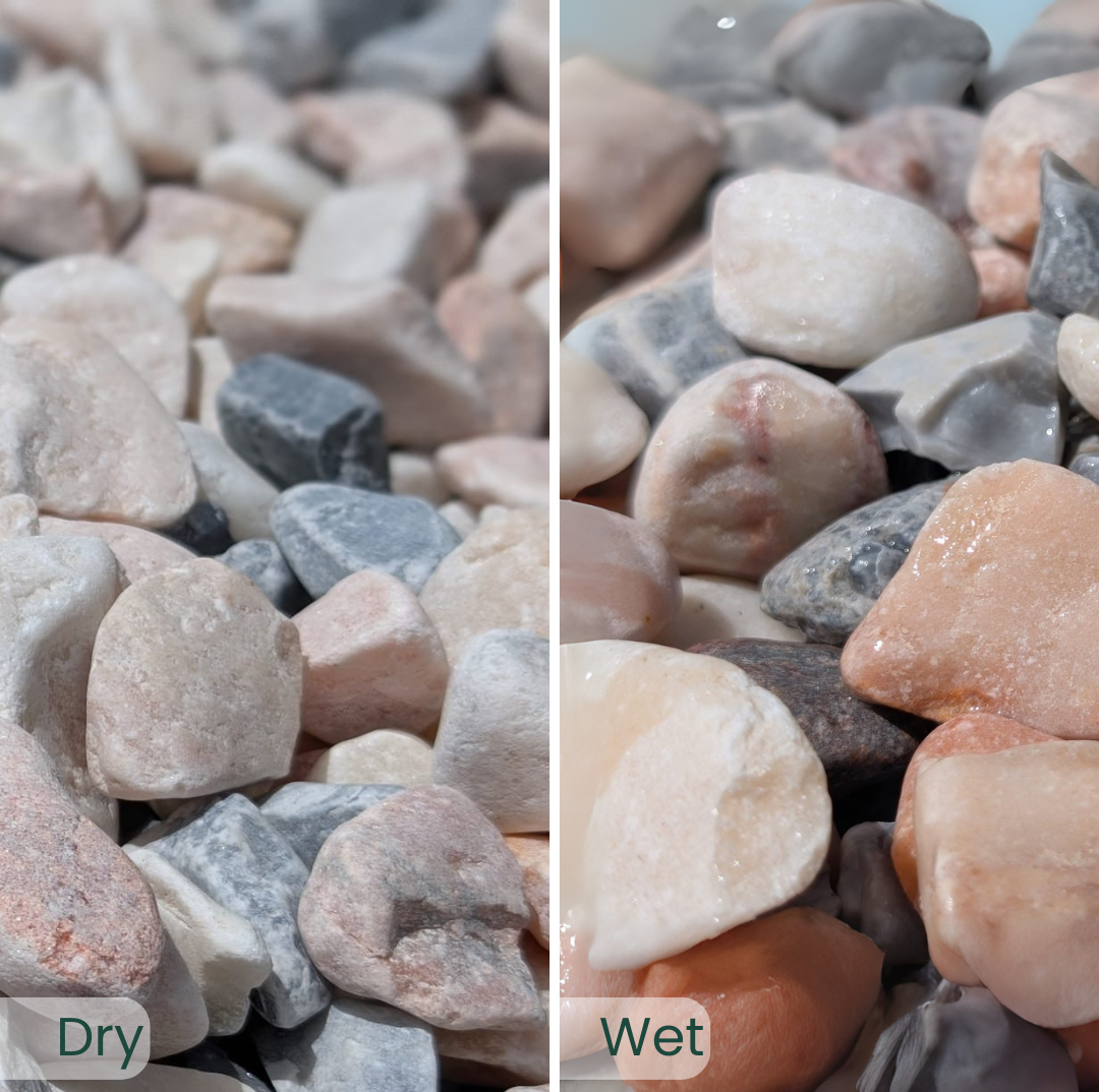 20-50mm Polar Pink Marble Pebbles
