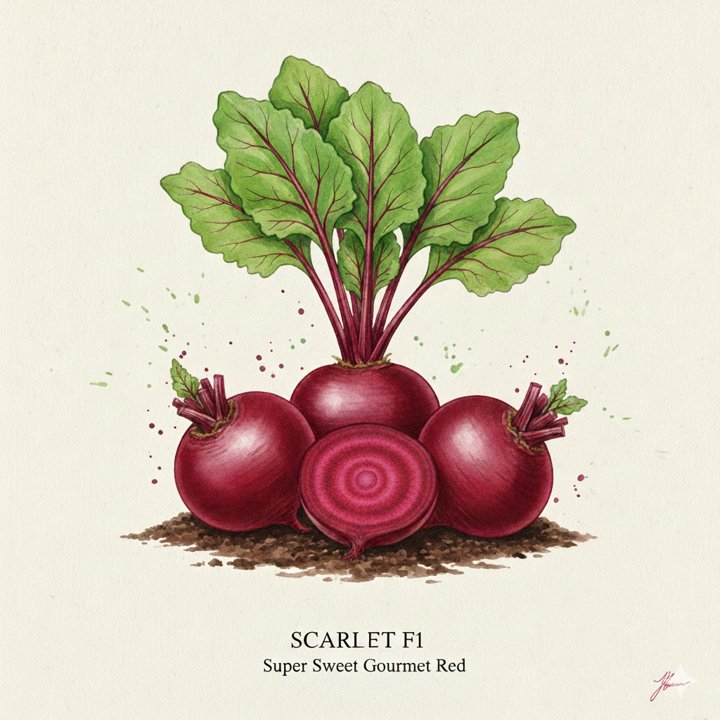 Beetroot - Scarlett F1 (200 Seeds)