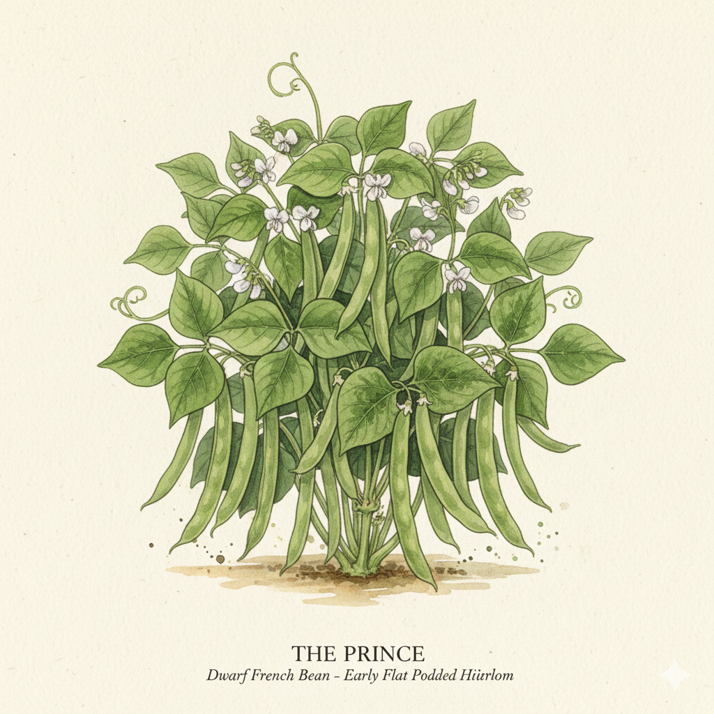 Dwarf French Bean Seeds - The Prince - Classic Heirloom & Early Producer (125 Seeds)
