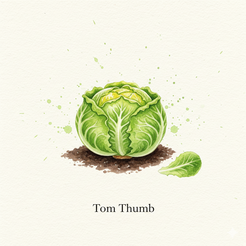 Lettuce Seeds - Tom Thumb - The Classic Heirloom Miniature (1,400 Seeds)