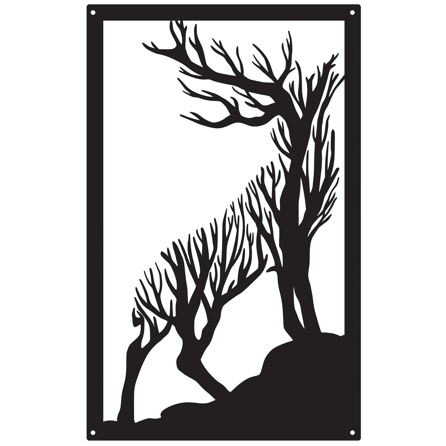 Roaring Stag Garden Mirror