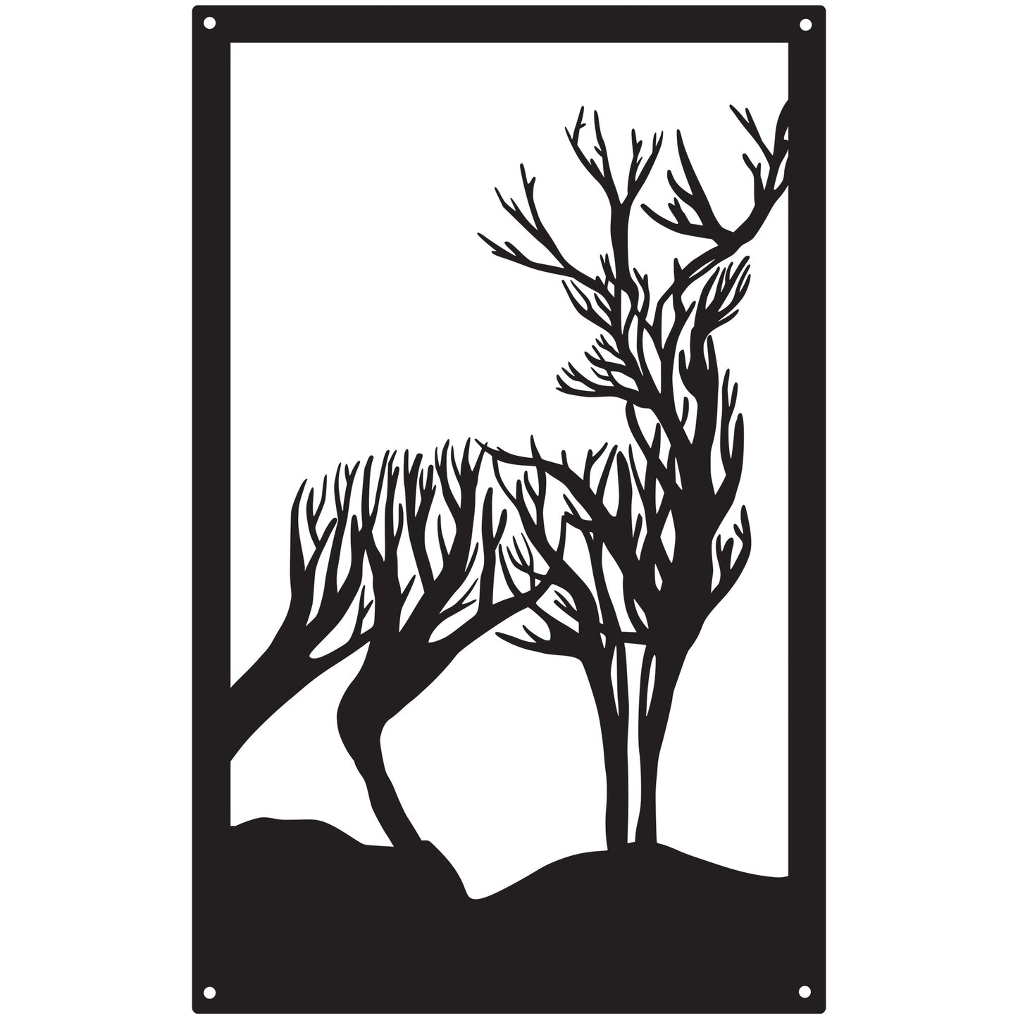 Highland Stag Garden Mirror