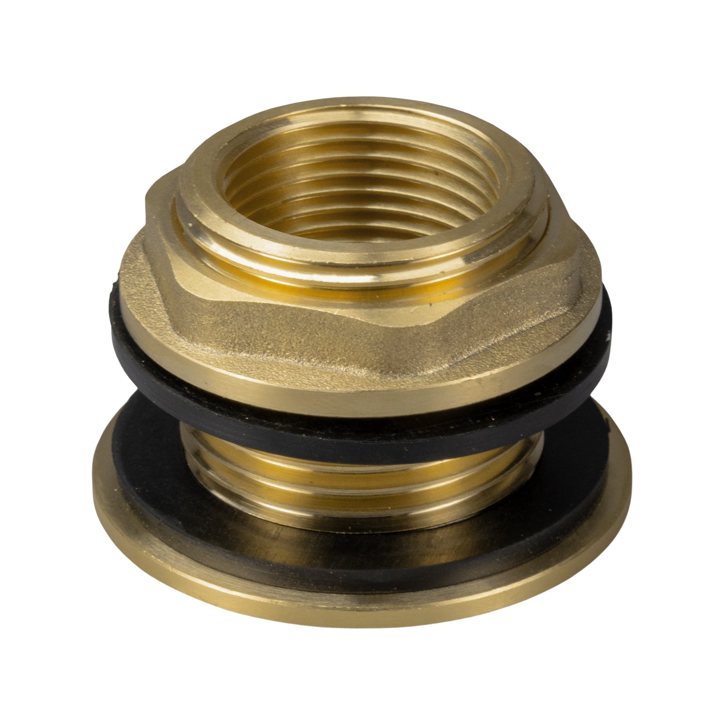 Water Butt Brass Kit 3/4" with Lever Tap Hose Barb and Lever Lock and Drill Bit
