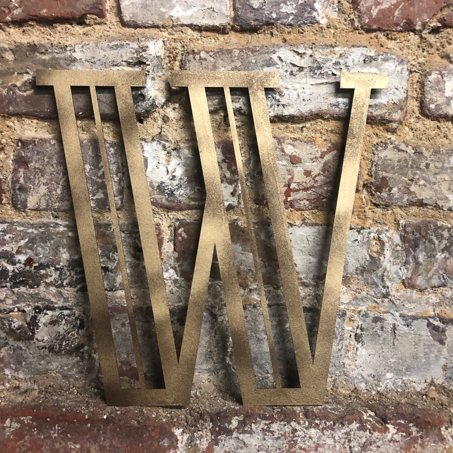 Gold Art Deco Metal Alphabet Letters – 5” or 12” Decorative Lettering A–Z