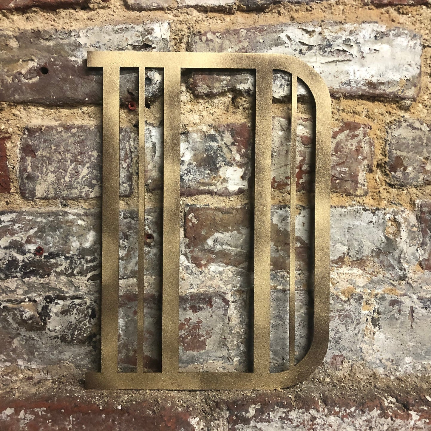 Gold Art Deco Metal Alphabet Letters – 5” or 12” Decorative Lettering A–Z