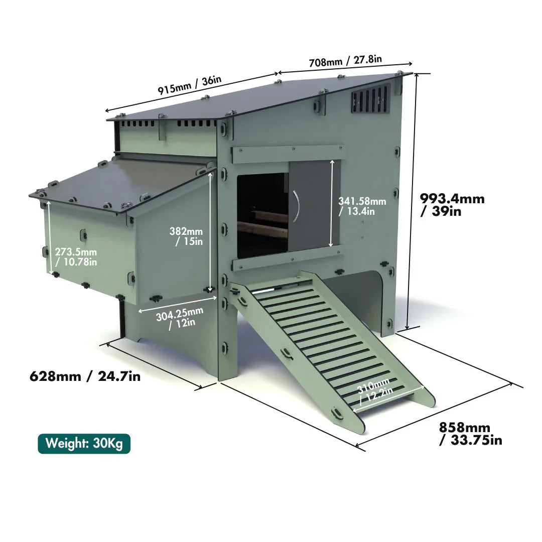 Nestera Aspen 6 Chicken coop for up to 5-6 Birds
