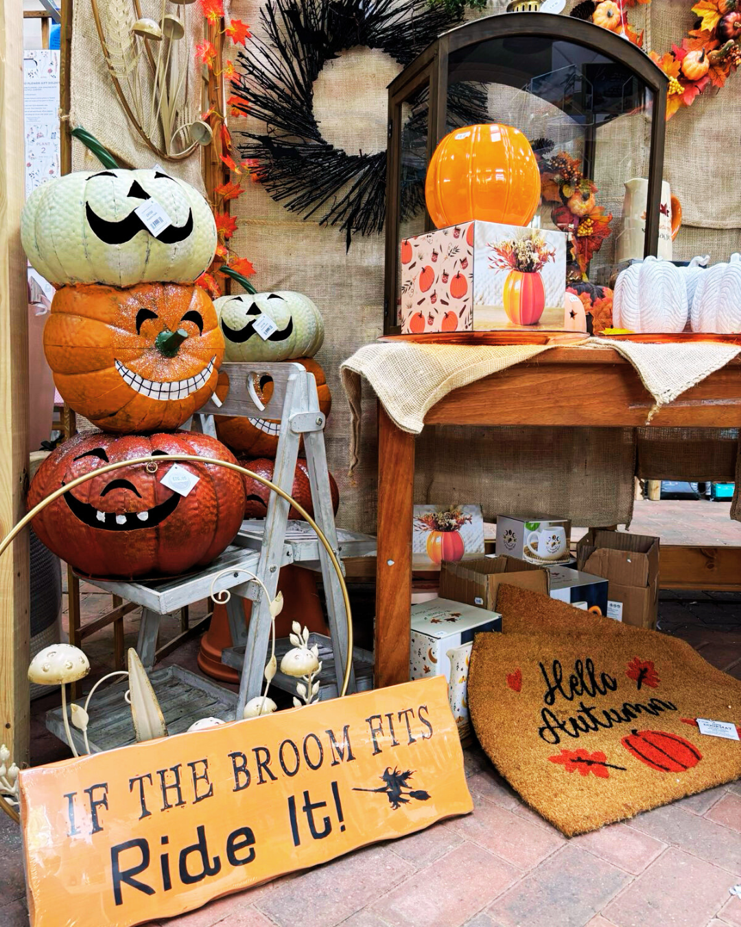 halloween and autumn homeware and gifts at sturmer garden centre